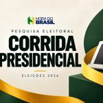 Arte: Pesquisa eleitoral – Corrida presidencial – Eleições 2026