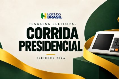 Arte: Pesquisa eleitoral – Corrida presidencial – Eleições 2026